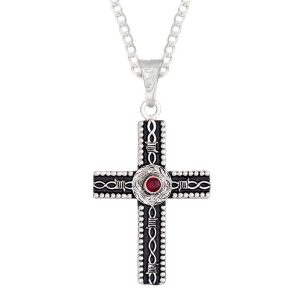 Psalms, Wow!  1.5"x2" German Silver base, beaded edges, barbed wire, and black enamel. Your choice of color of Cubic Zirconia.

 

Cha
